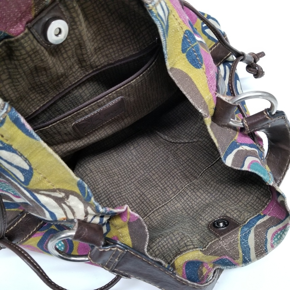 ✅ Fossil Canvas Hobo Shoulder Bag - Picture 2 of 8